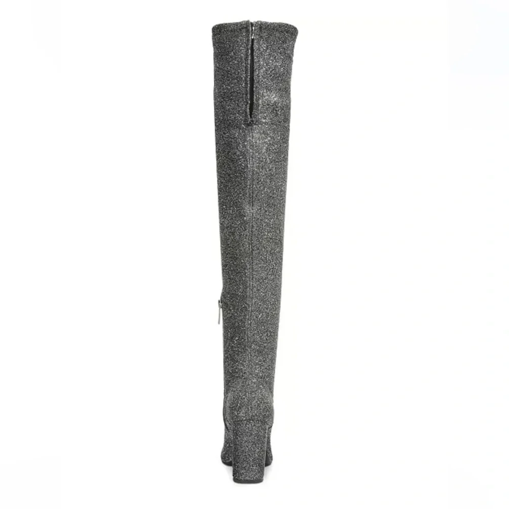 Kenneth Cole Glitter Silver Carah Boots